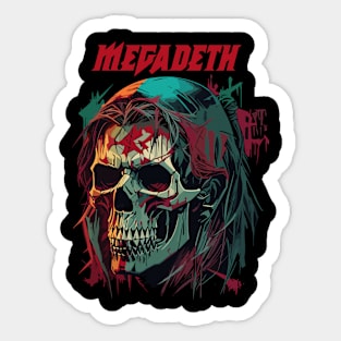 Shredding with Megadeth Sticker